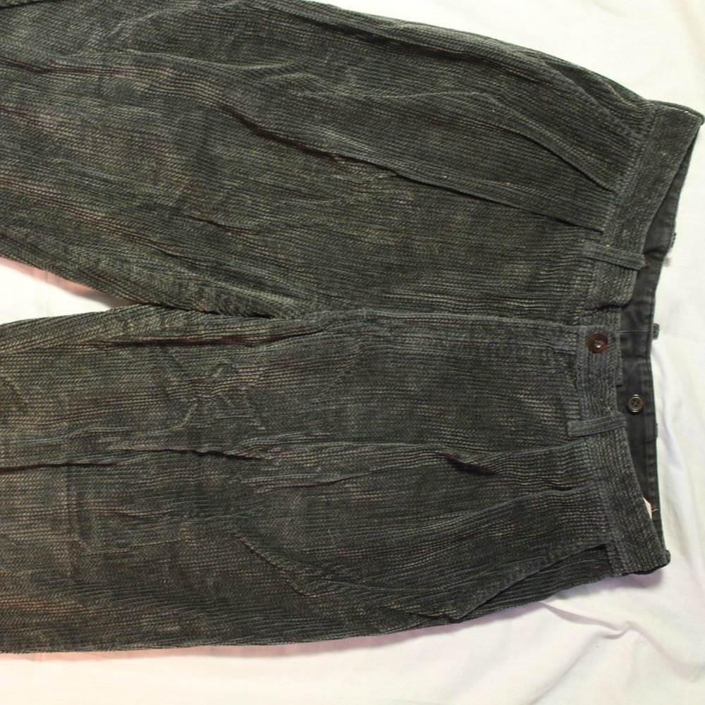 Corduroy pants Black brown grey  unique color blend